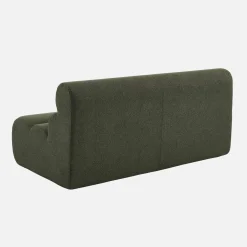 Sofá modular em tecido bouclé, 2 lugares