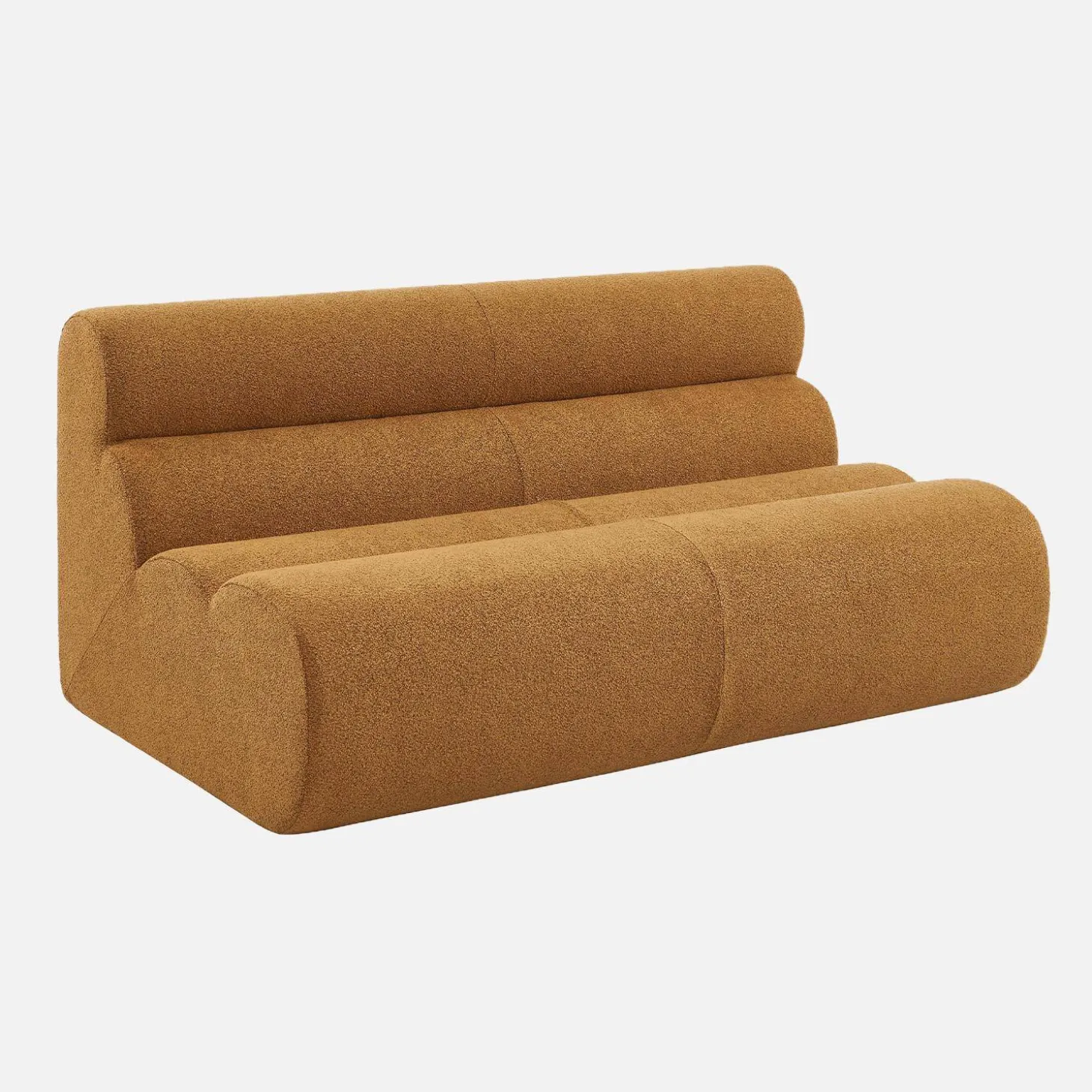 Sofá modular em tecido bouclé, 2 lugares