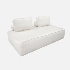 Sofá modular em tecido bouclé, 2 lugares