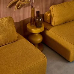 Sofá modular em tecido bouclé, 3 lugares