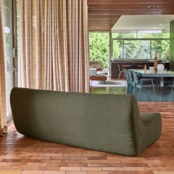 Sofá modular em tecido bouclé, 3 lugares