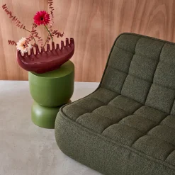 Sofá modular em tecido bouclé, 2 lugares