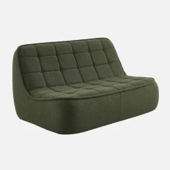 Sofá modular em tecido bouclé, 2 lugares