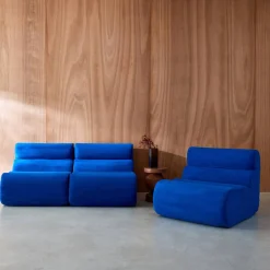 Sofá modular em tecido, 3 lugares