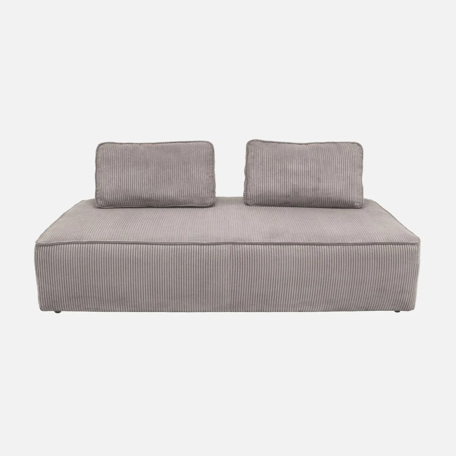 Sofá modular em veludo canelado, 4 lugares