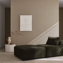 Sofá modular em veludo canelado, 2 lugares