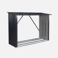 Suporte para lenha em aço galvanizado, set de 2