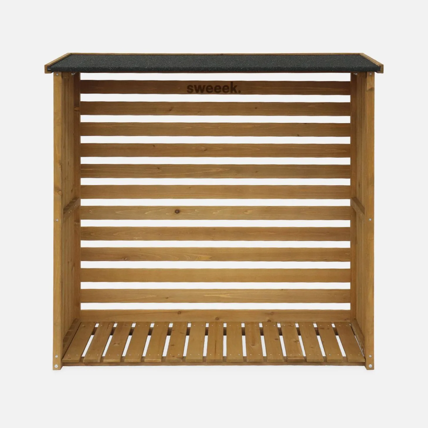 Suporte para lenha em madeira de abeto, 120cm