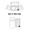 Tapete interior liso branco