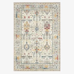 Tapete interior padrão oriental multicolorido