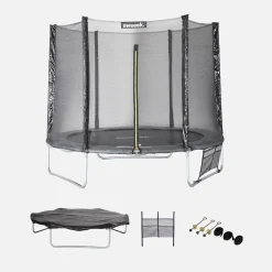 Trampolim com conjunto de acessórios, 250 cm