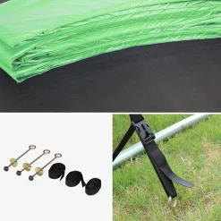 Trampolim com conjunto de acessórios, 250 cm