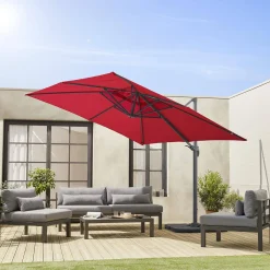 3x3m cobertura guarda-sol quadrada offset