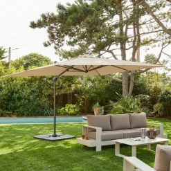 3x4m guarda-sol retangular